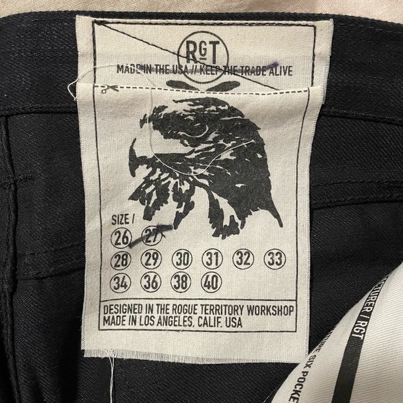 Rogue Territory DARK SK Selvedge Denim Jeans - Picture 3 of 4